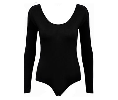 Body Offerta Maniche Lunghe Cotone Nero Body Offerta Maniche Lunghe Cotone Nero